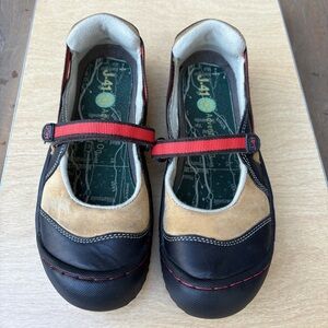J-41 Rebirth Leather Mary Jane Terrain Shoes In Tan Sz 6.5